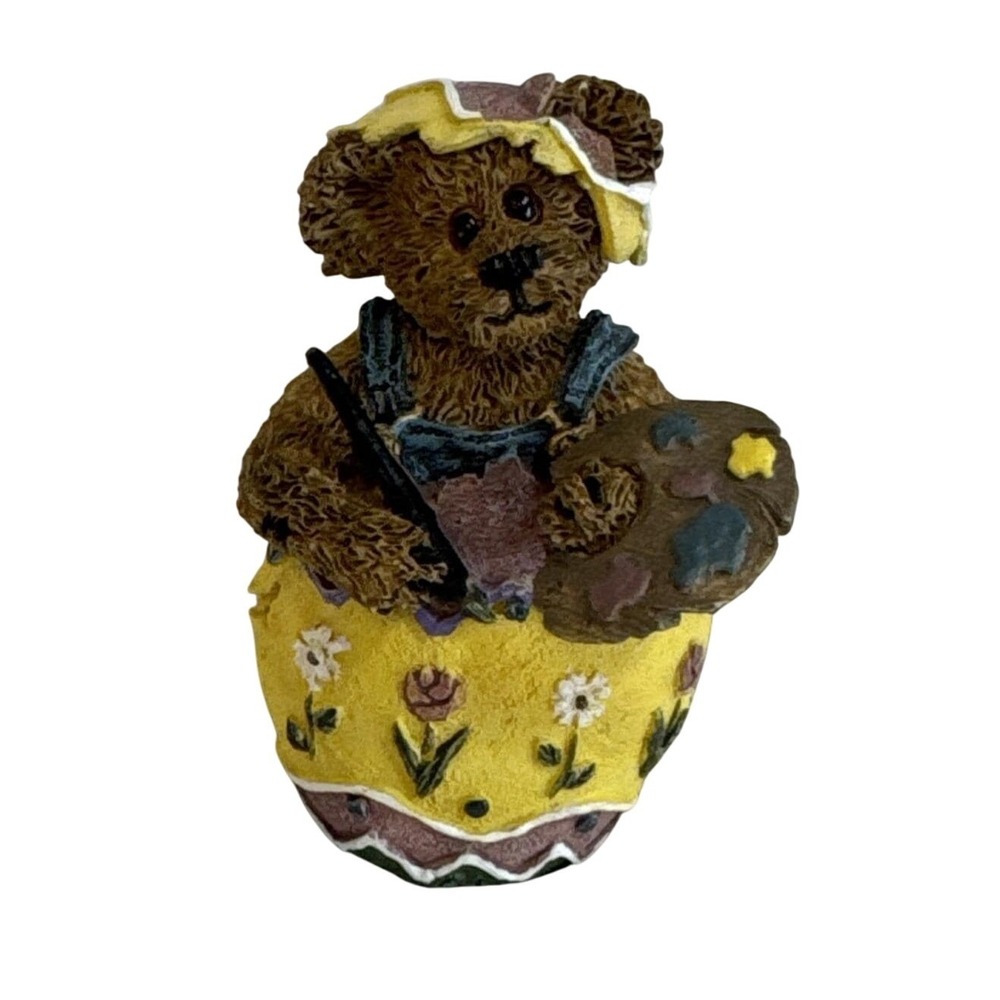 Boyds Bear and Friends Artist Teddy Bear Resin Pin Brooch